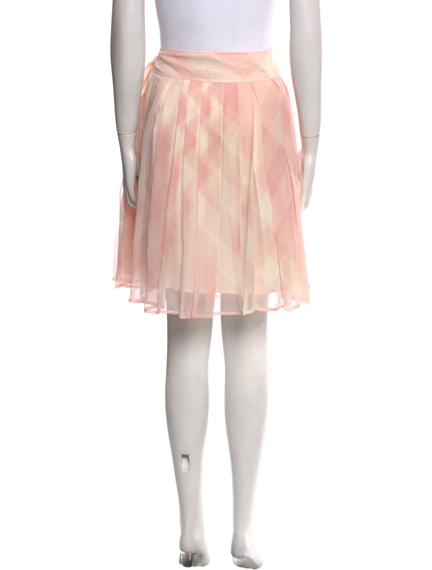 Burberry Silk Knee-Length Skirt